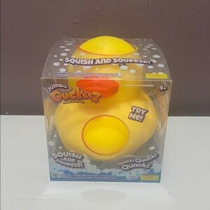 JUMBO SQUISHY DUCKEEZ YELLOW RUBBER DUCK